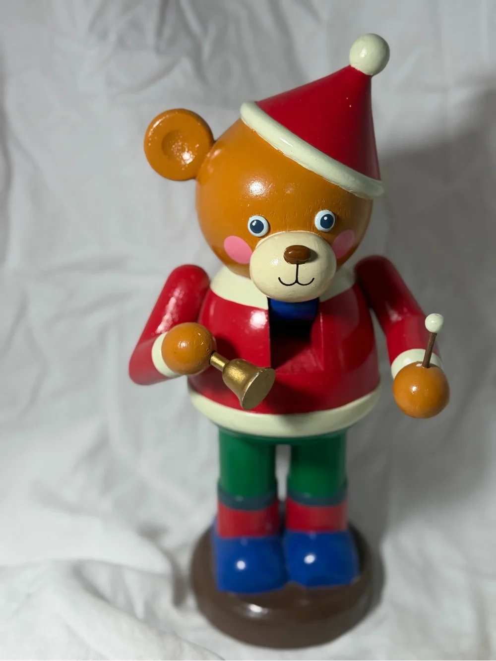 Vintage 1993 Matrix Industries Christmas Traditions Wooden Bear Nutcracker P6